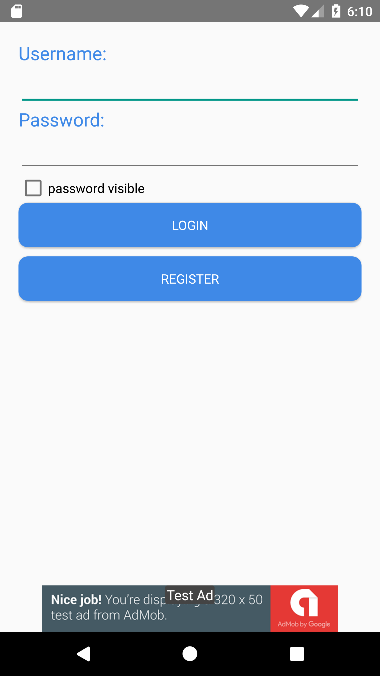 login and register activity