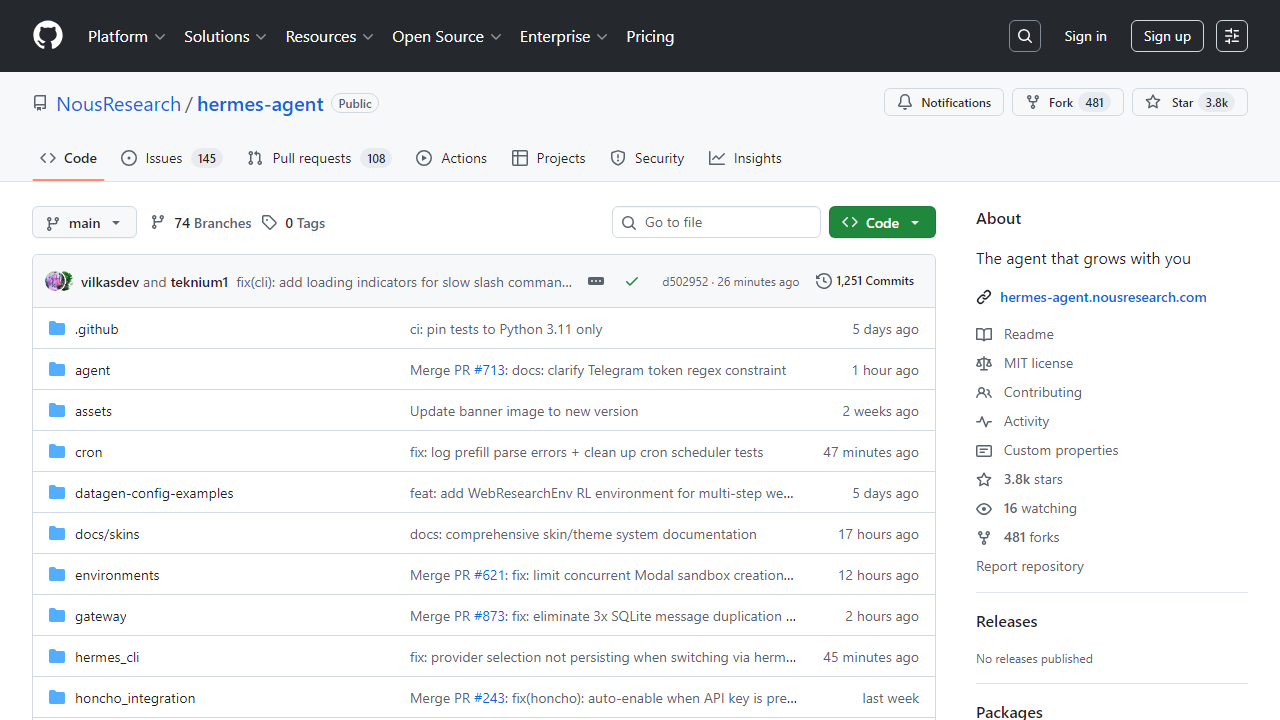 NousResearch/hermes-agent