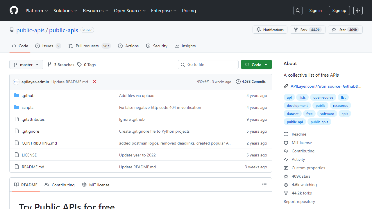 public-apis/public-apis