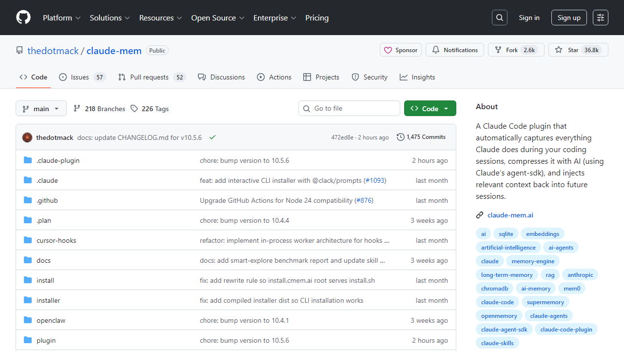 thedotmack/claude-mem