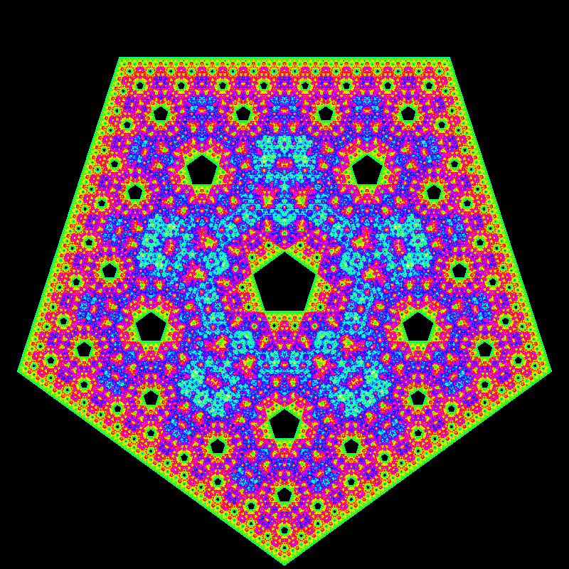 Fractal with 5 vertices