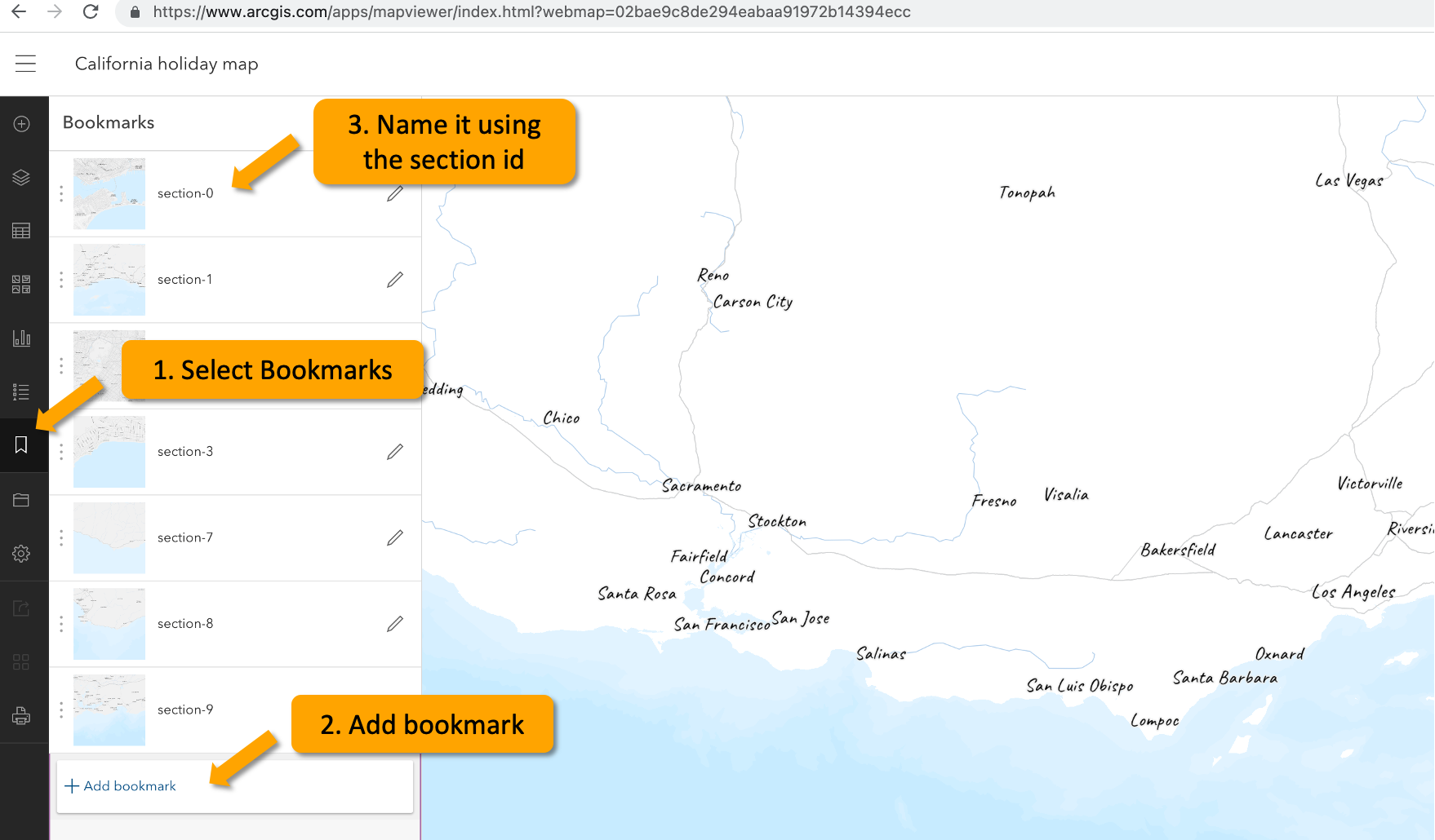 Steps to create a web map