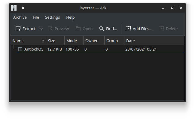 Layer containing AntiochOS