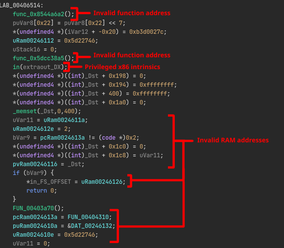 Invalid code... Invalid code everywhere!