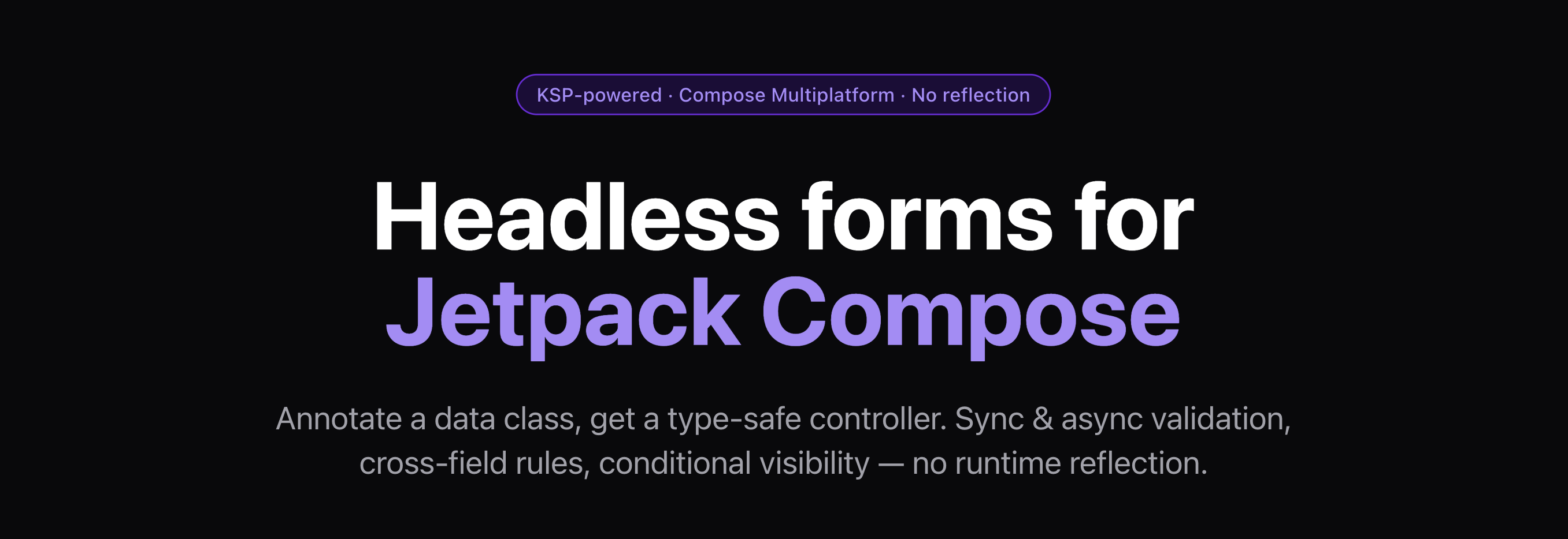 Formidable — Headless forms for Jetpack Compose
