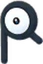 Unown R sprite