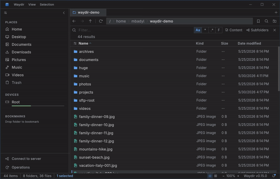 Live recursive search