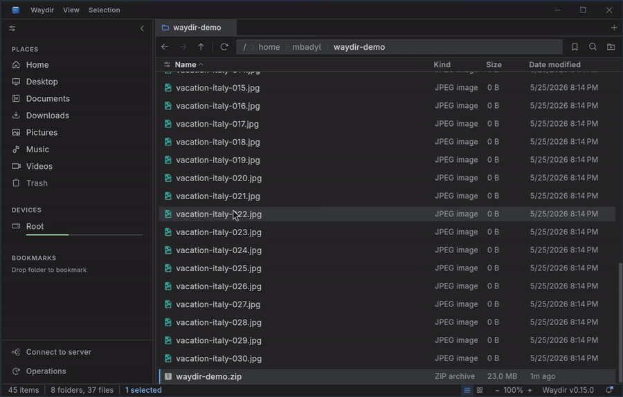Built-in terminal