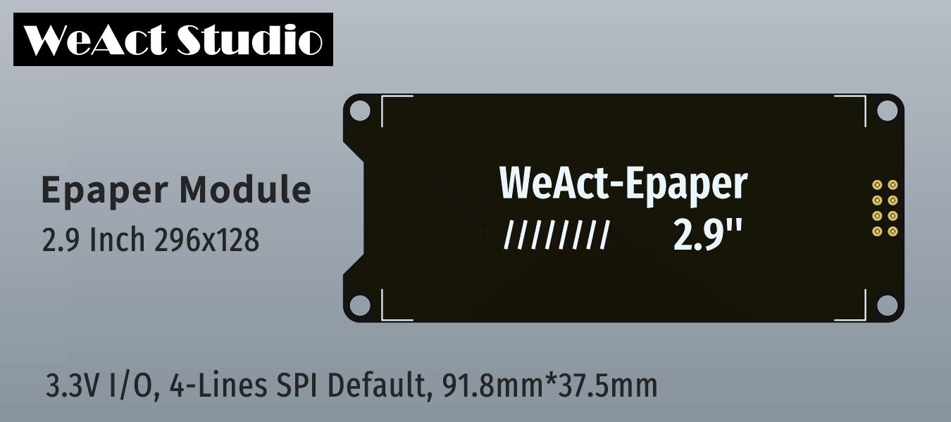 "Epaper Module 2.9"