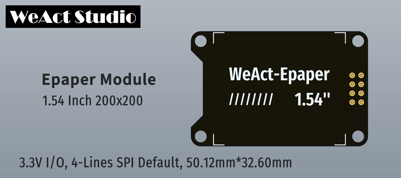 "Epaper Module 1.54"