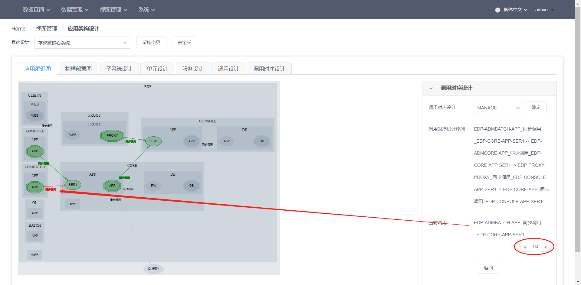 App architecture design sequence