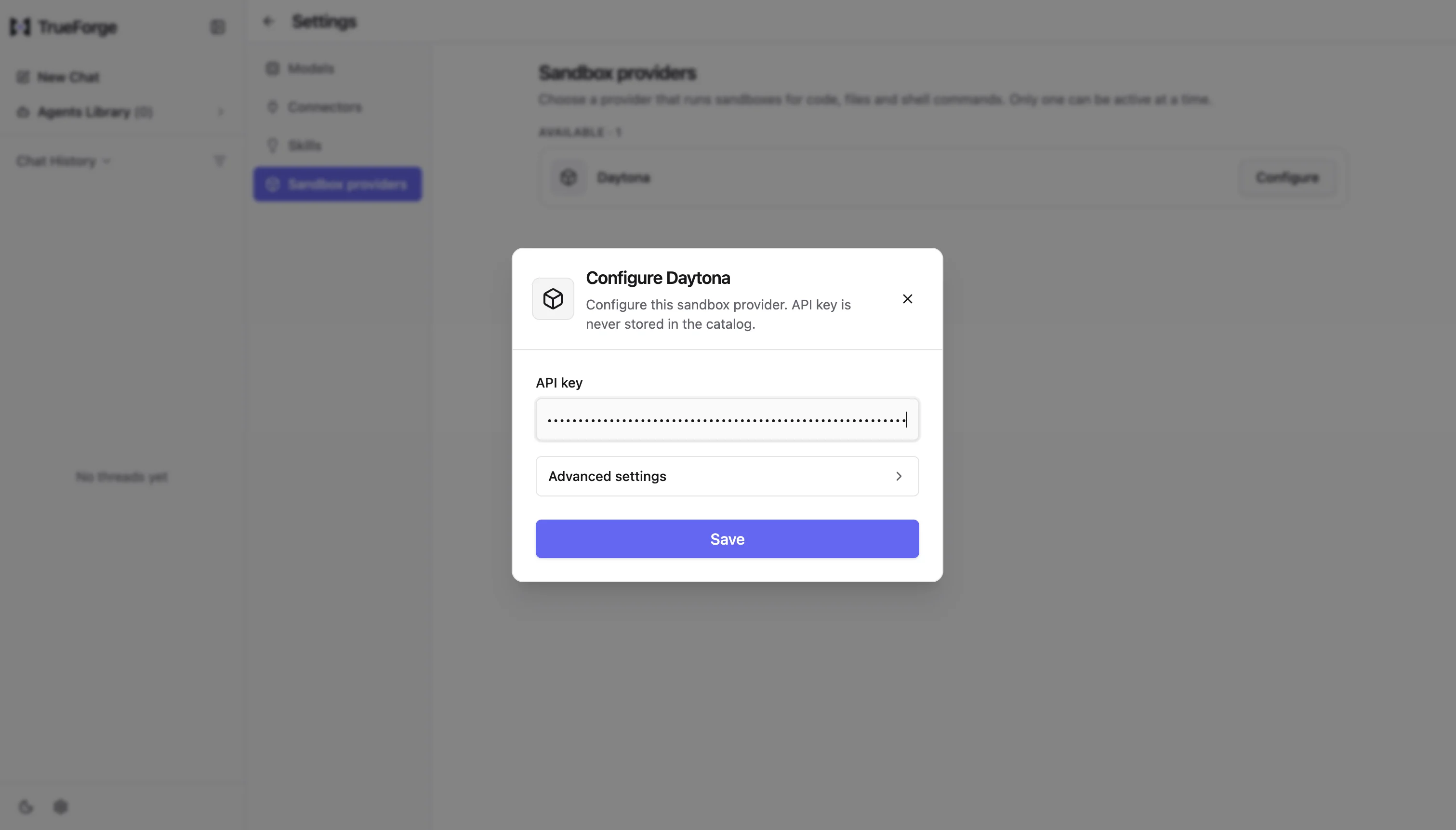 quickstart-sandbox-configure