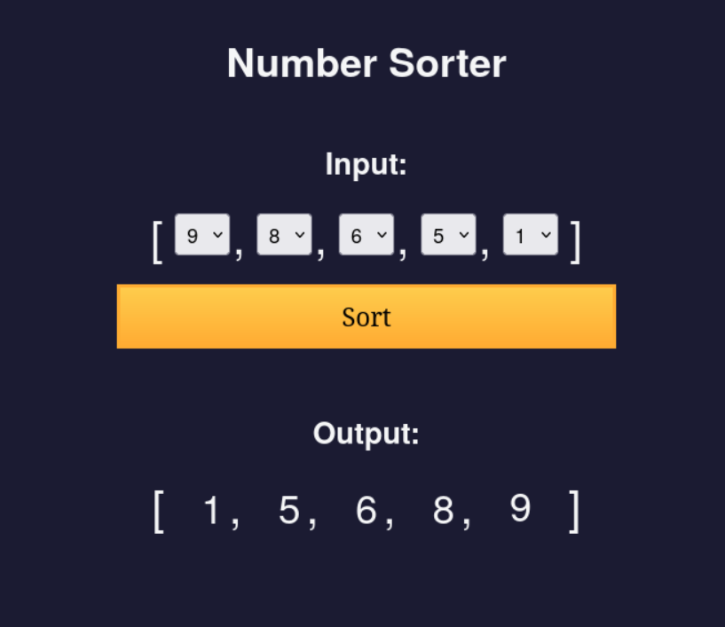 Number Sorter PNG