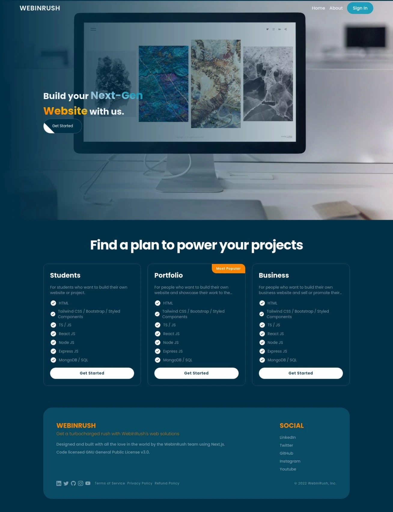 Web Rush Script GitHub - WebInRush/WebInRush: WebInRush homepage code: responsive ...