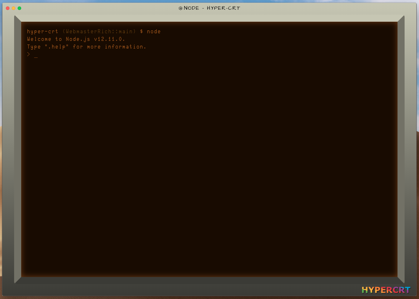Screenshot with Single Terminal