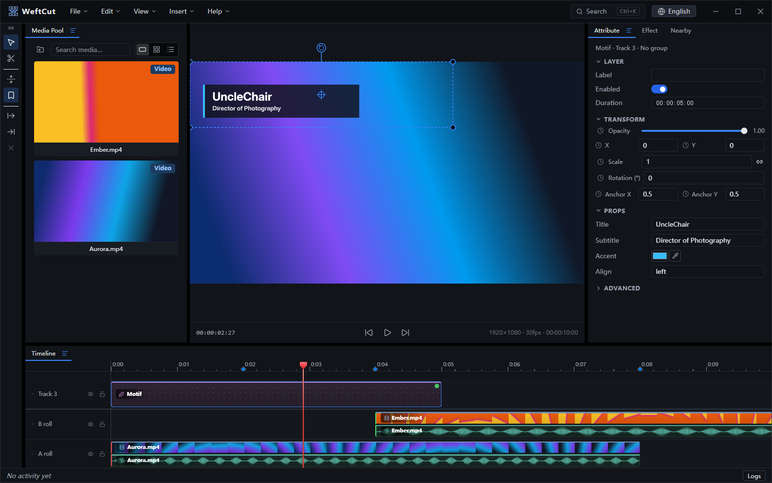 WeftCut editor
