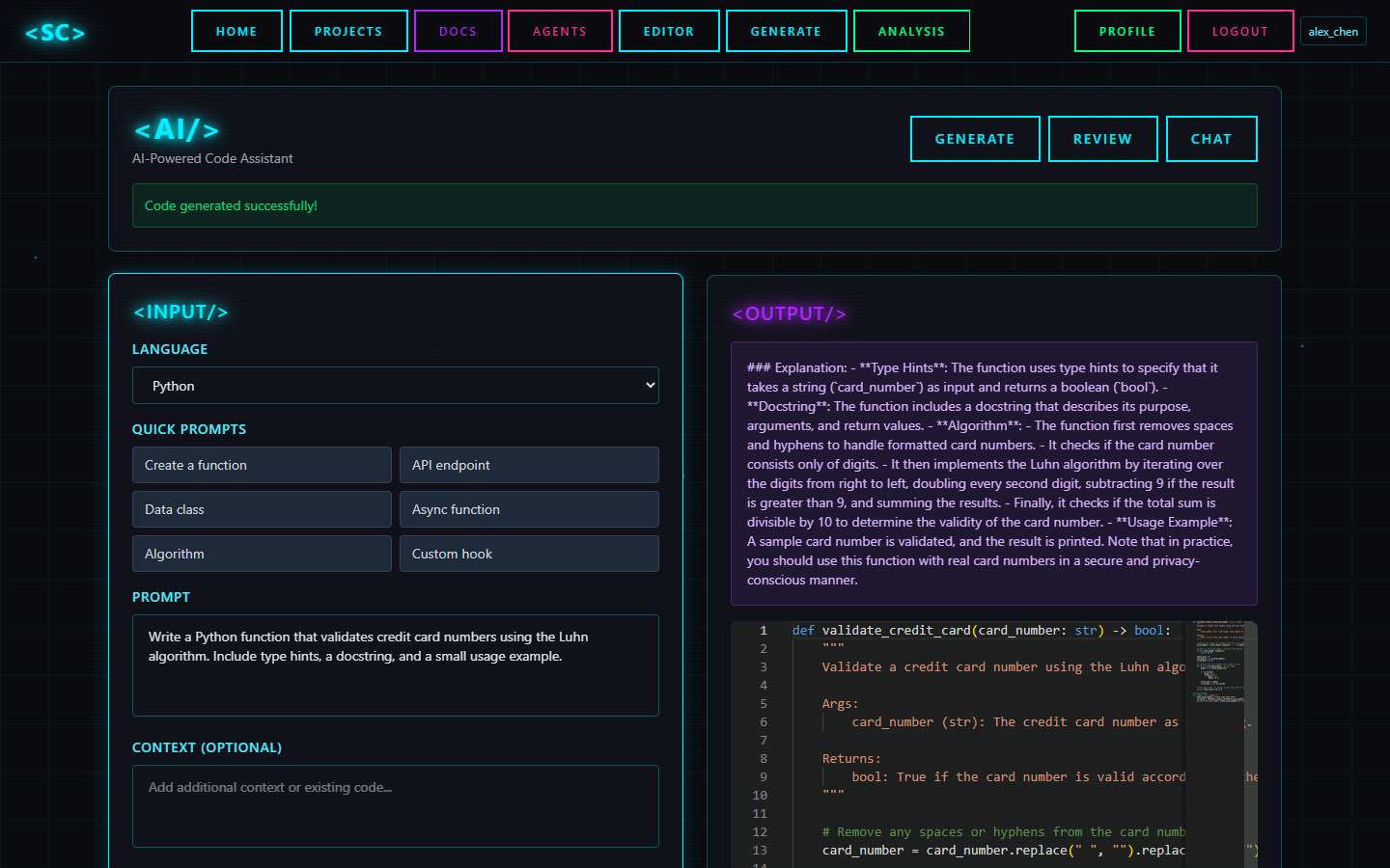 AI code generation