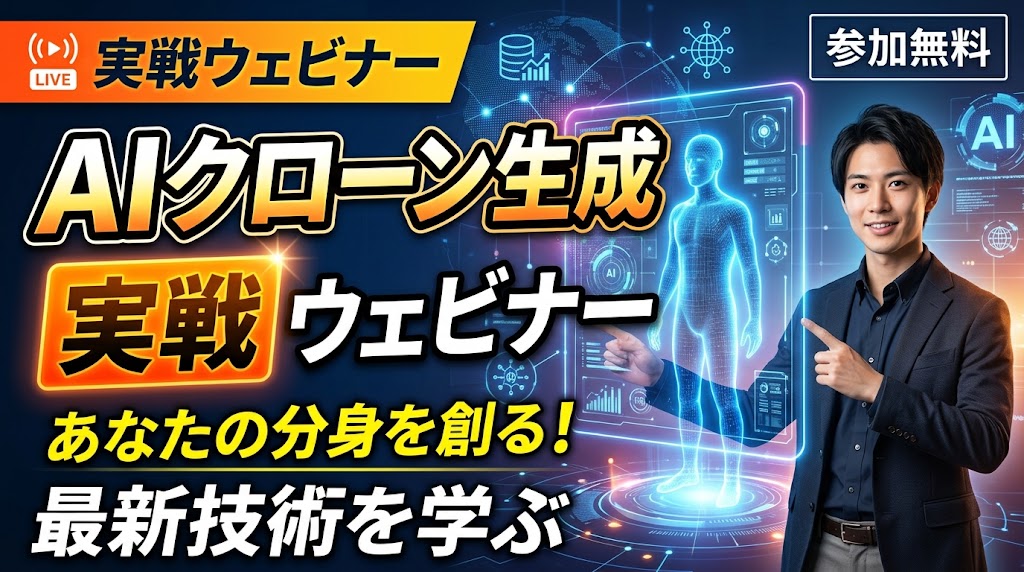 AIクローン生成実戦ウェビナー