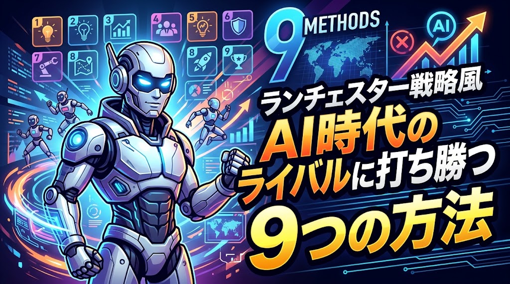 ランチェスター戦略風 AI時代のライバルに打ち勝つ9つの方法