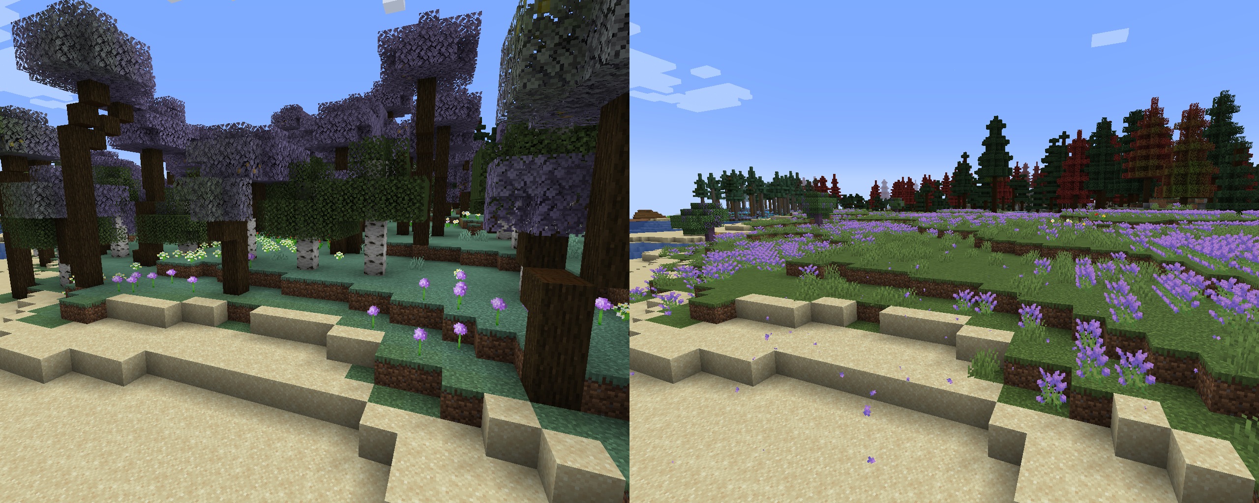 Lavender Forest is replaced by Lavender Plains