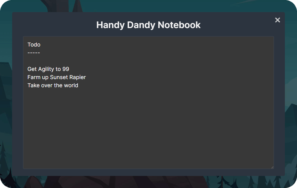 Notebook Interface