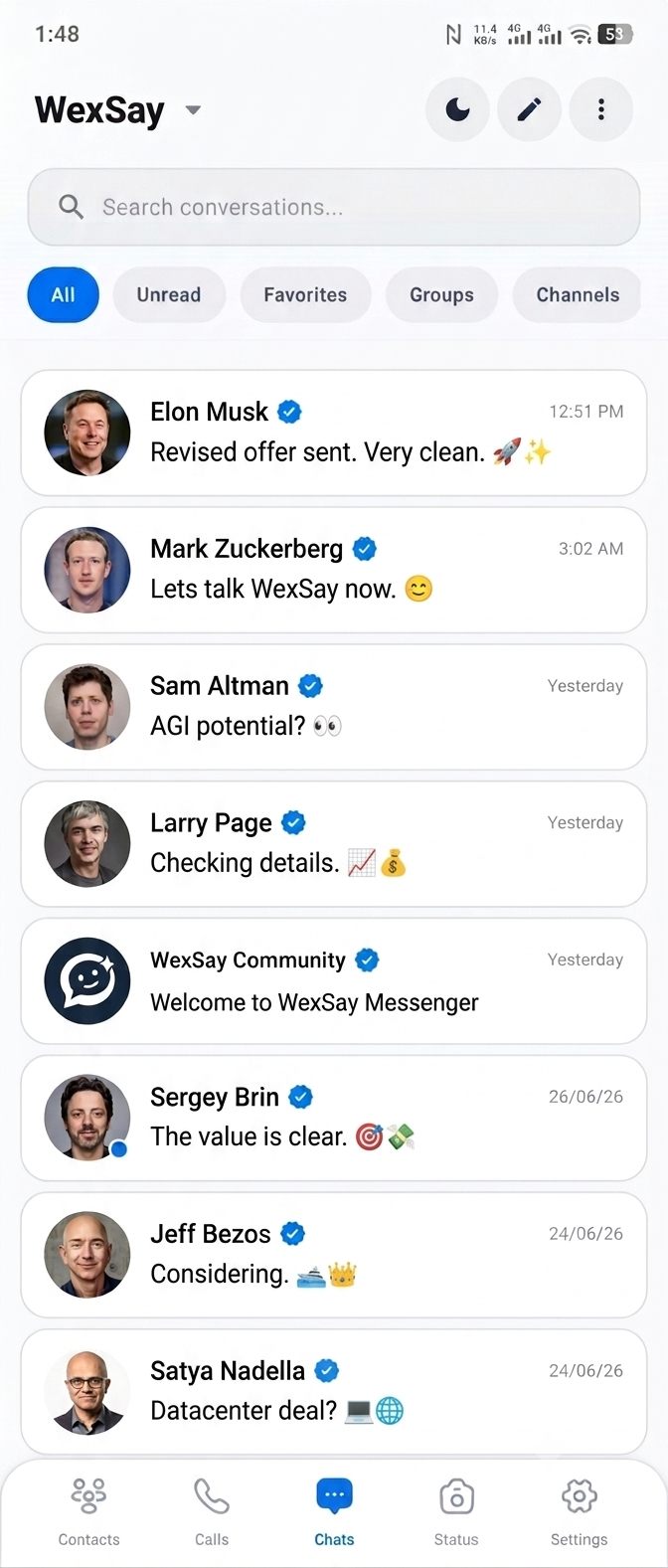 WexSay App Screenshot