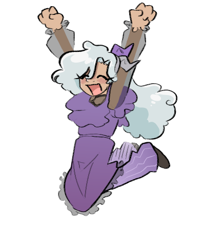 phanta jumping for joy, neir hands in the air :D