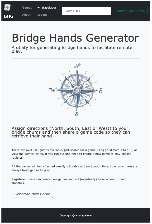 Bridge Hand Generator