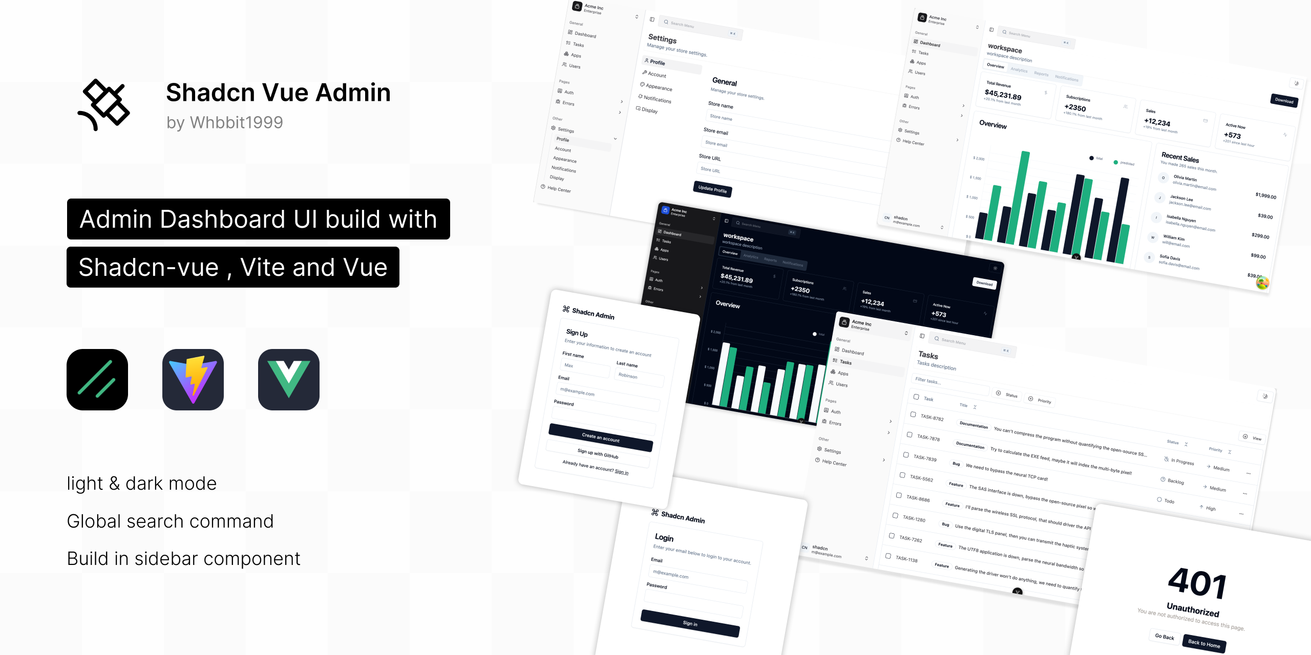 shadcn-vue-admin-cover