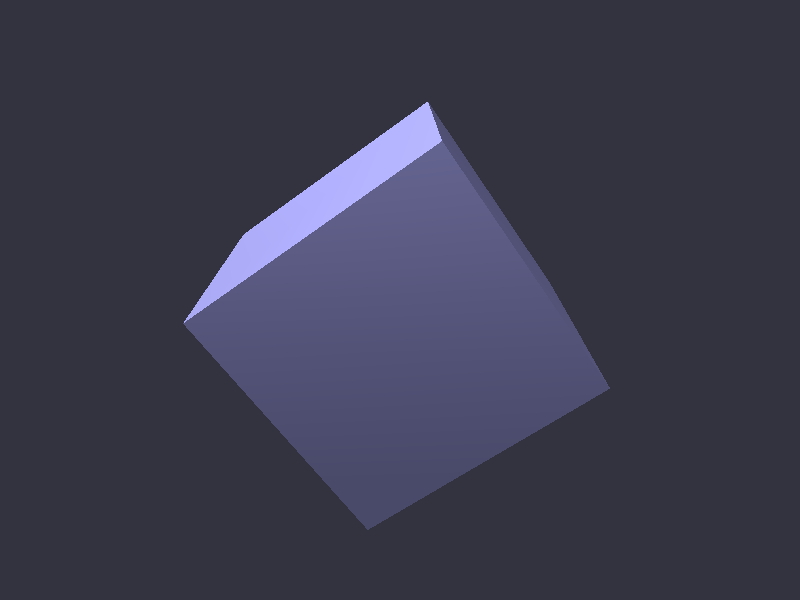 Shaded cube