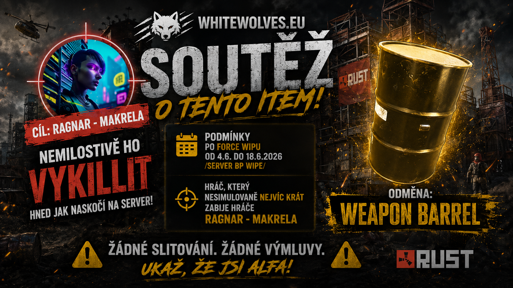WhiteWolves.eu soutěž o Weapon Barrel