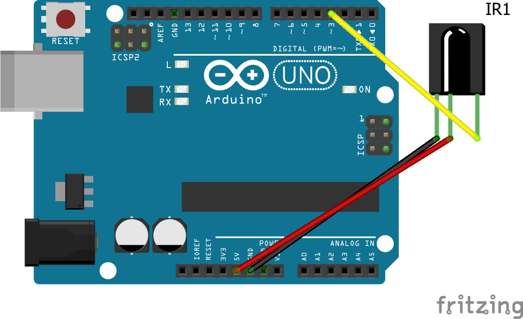 Fritzing schematic for Arduino UNO