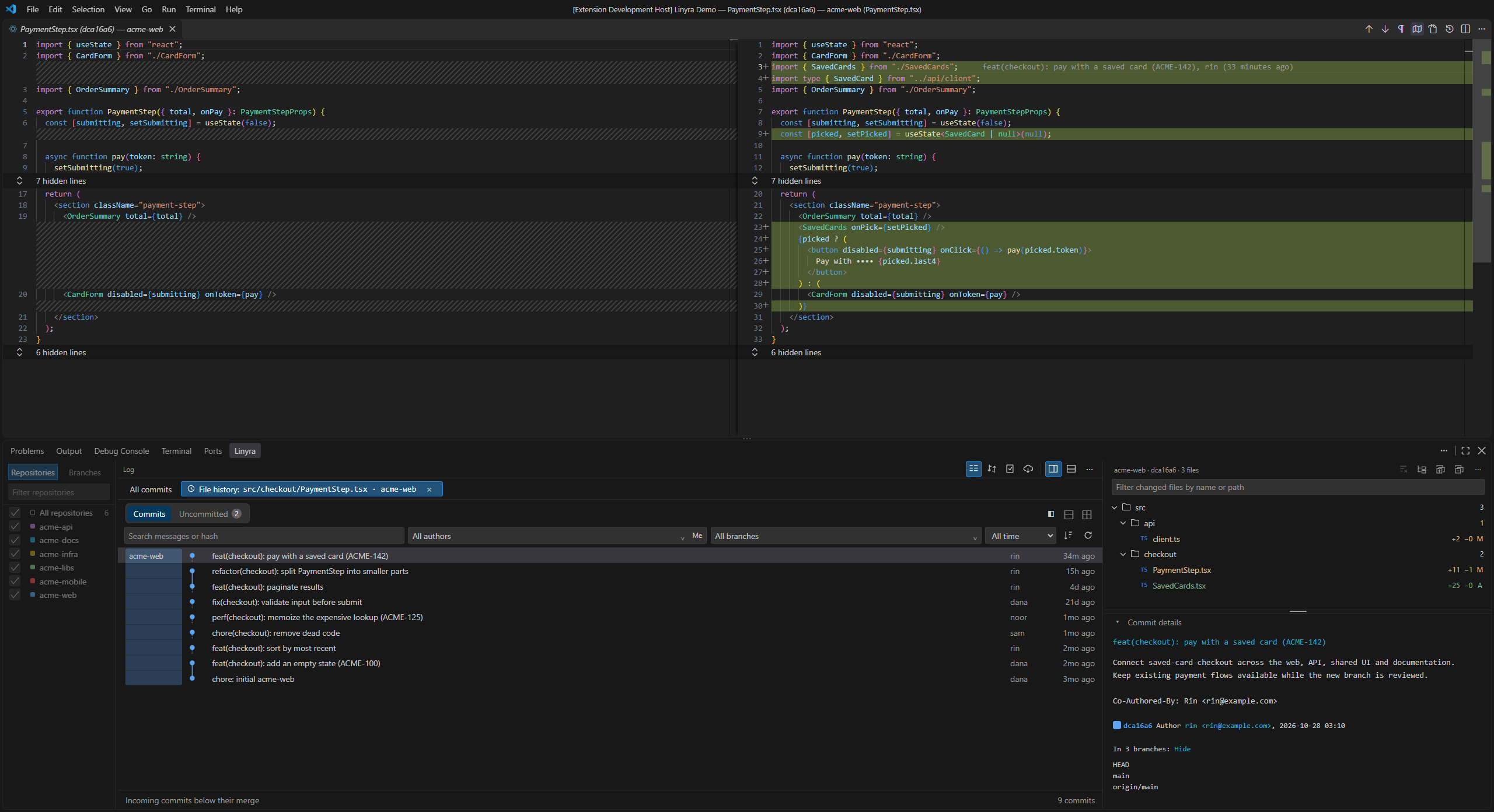 GitHub - Whwitpohe/linyra: One git log across every repository in your ...