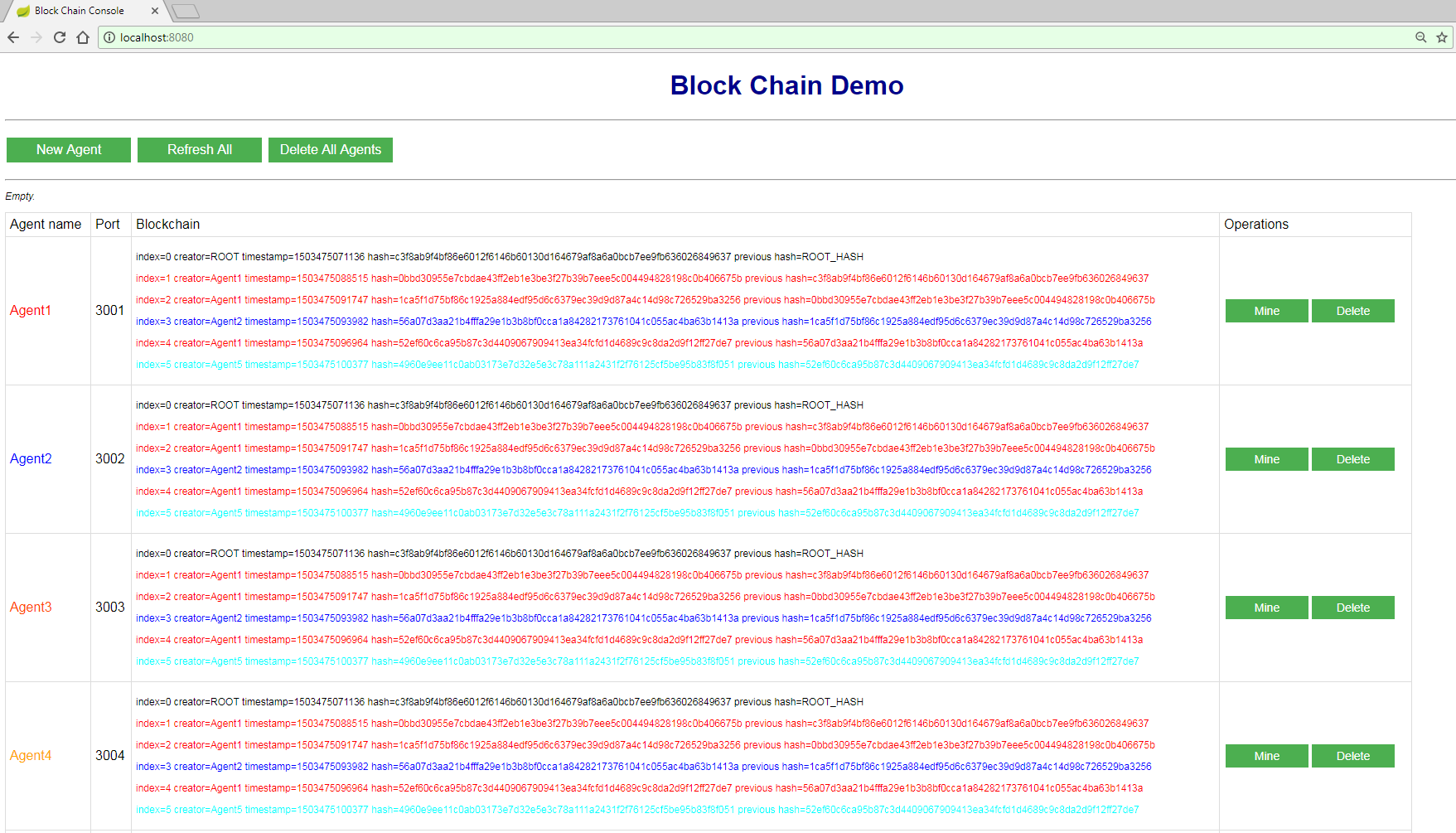block chain demo