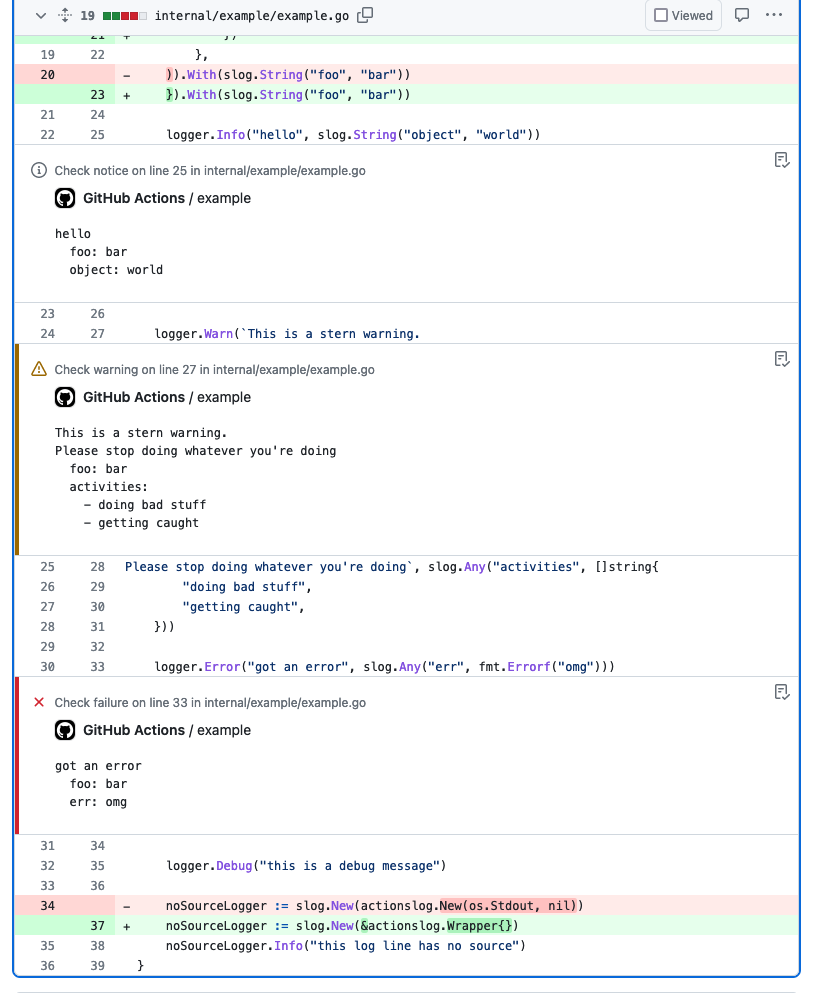 inline code annotations