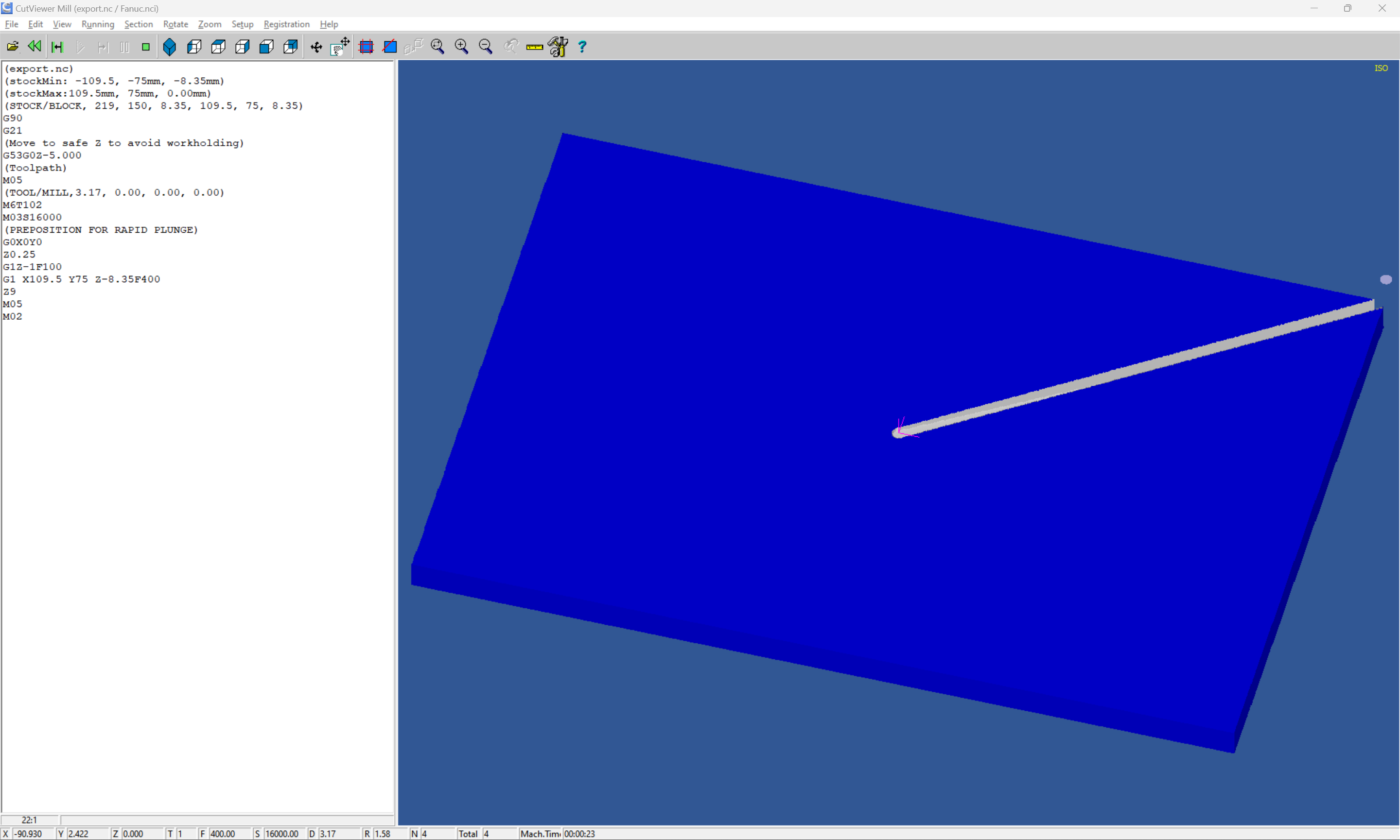 OpenSCAD template G-code file