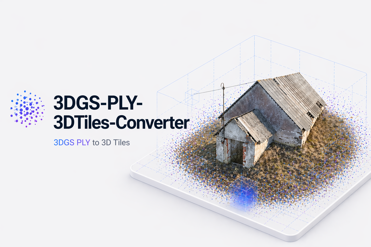 https://raw.githubusercontent.com/WilliamLiu-1997/3DGS-PLY-3DTiles-Converter/main/3DGS-PLY-3DTiles-Converter.png