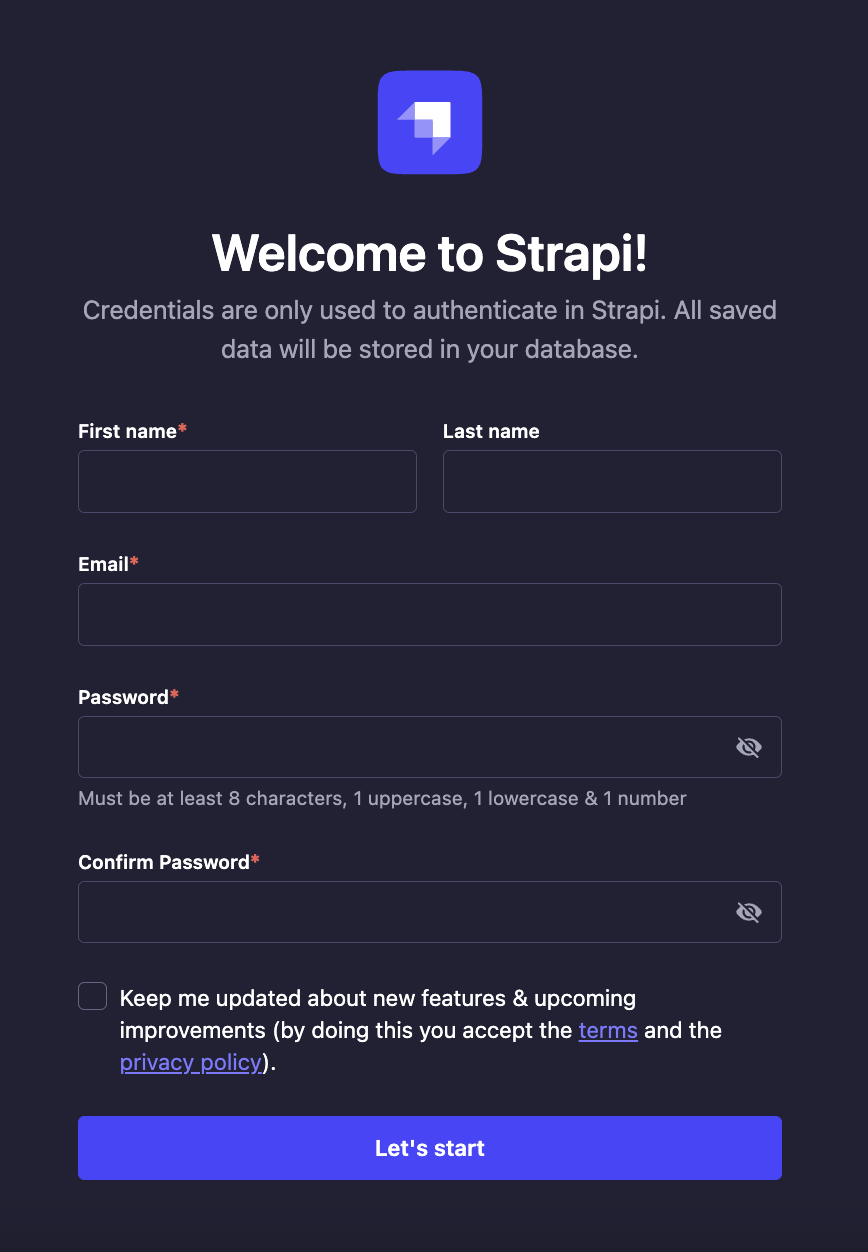 Welcome To Strapi image