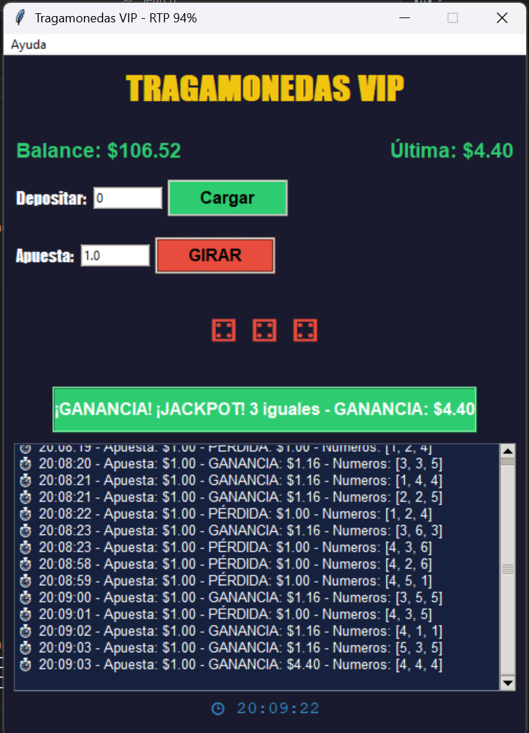 Tragamonedas GUI