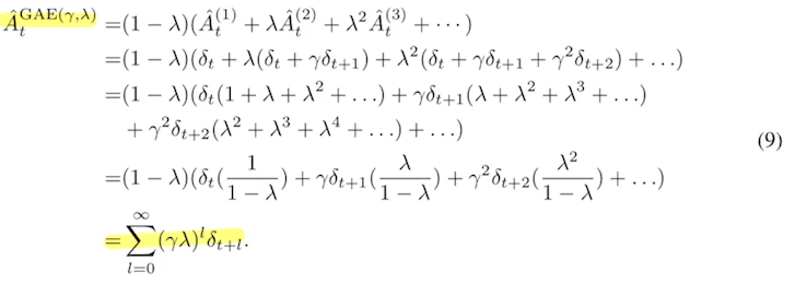 GAE extended formula