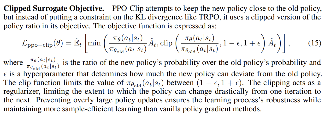 PPO-CLIP formula