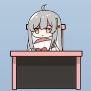Pet twirling its pen at the desk