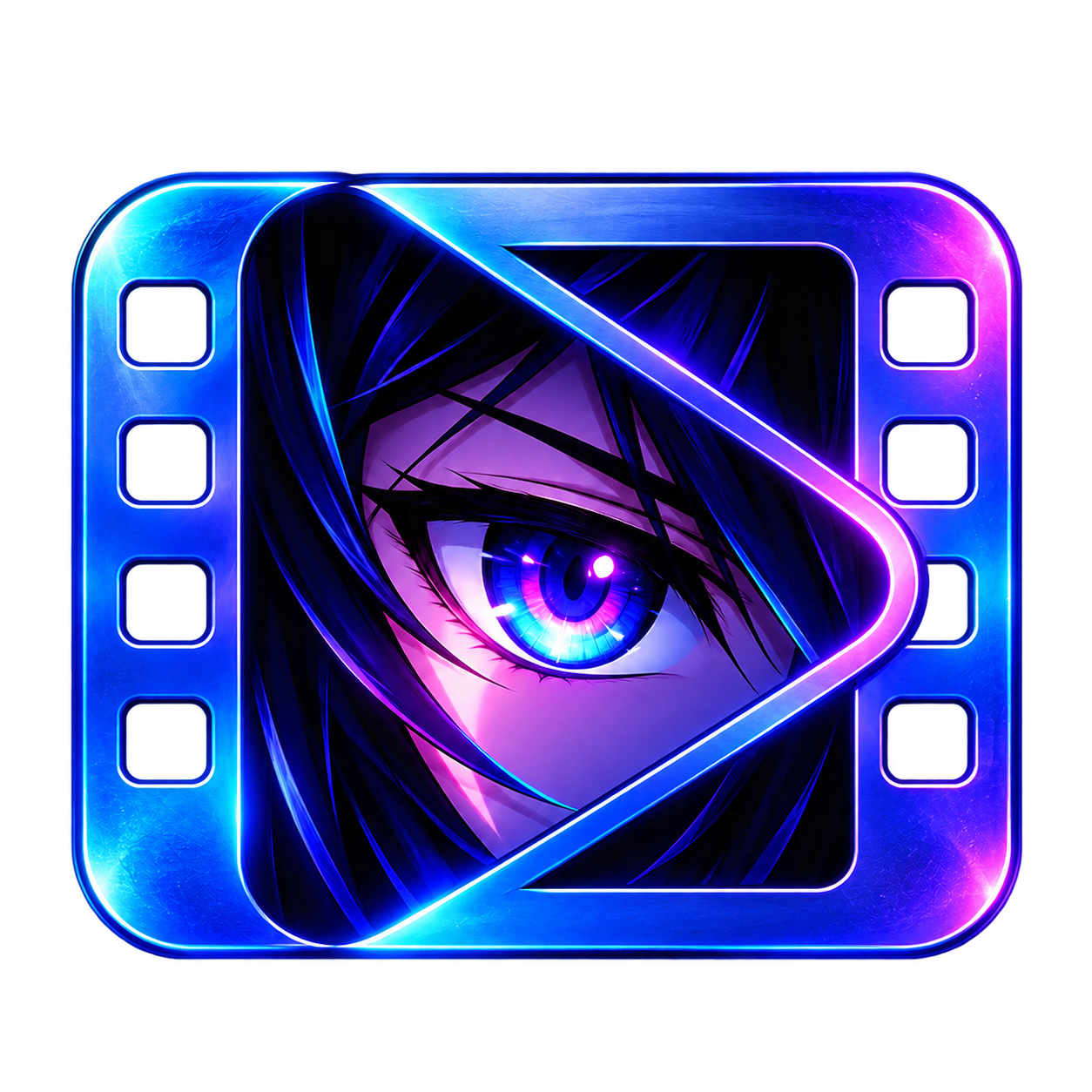WioAnime şeffaf film gözü logosu