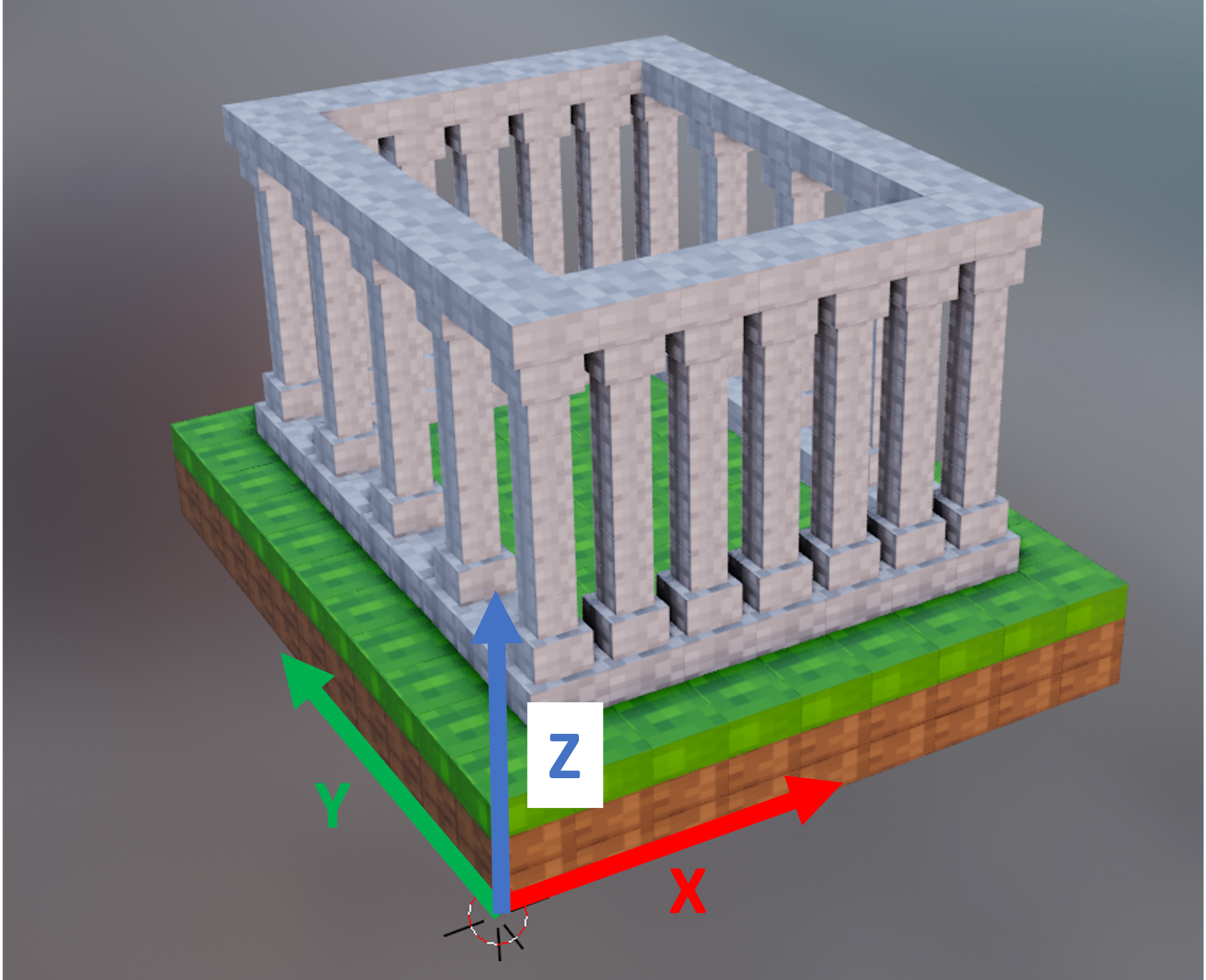 3D Mesh Coordinate Frame