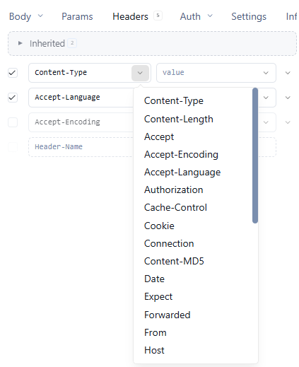 dropdown