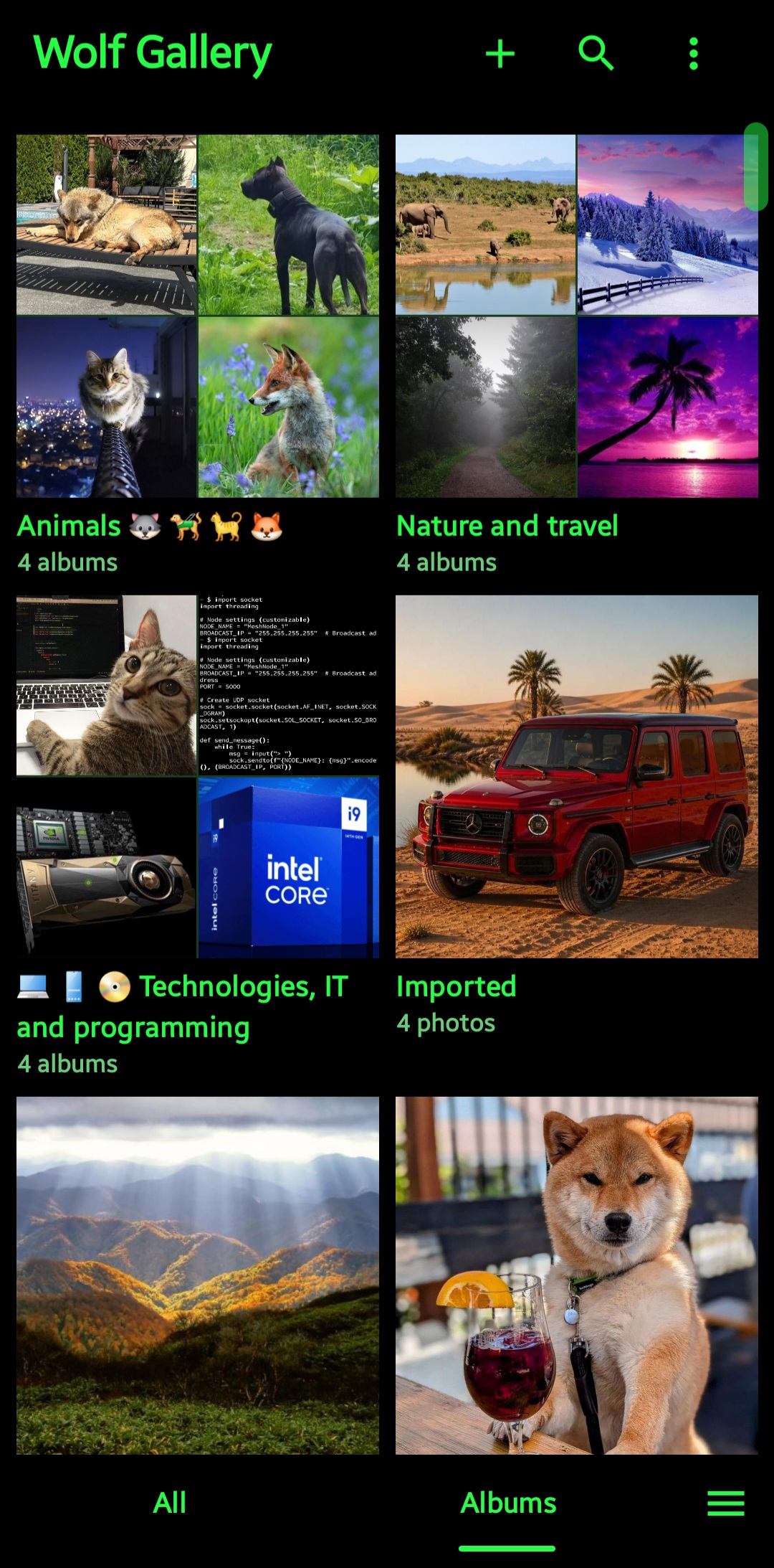 Screenshot 1 of Wolf Gallery — opens full size
