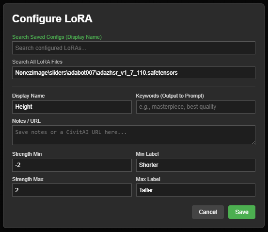 LoRA Slider