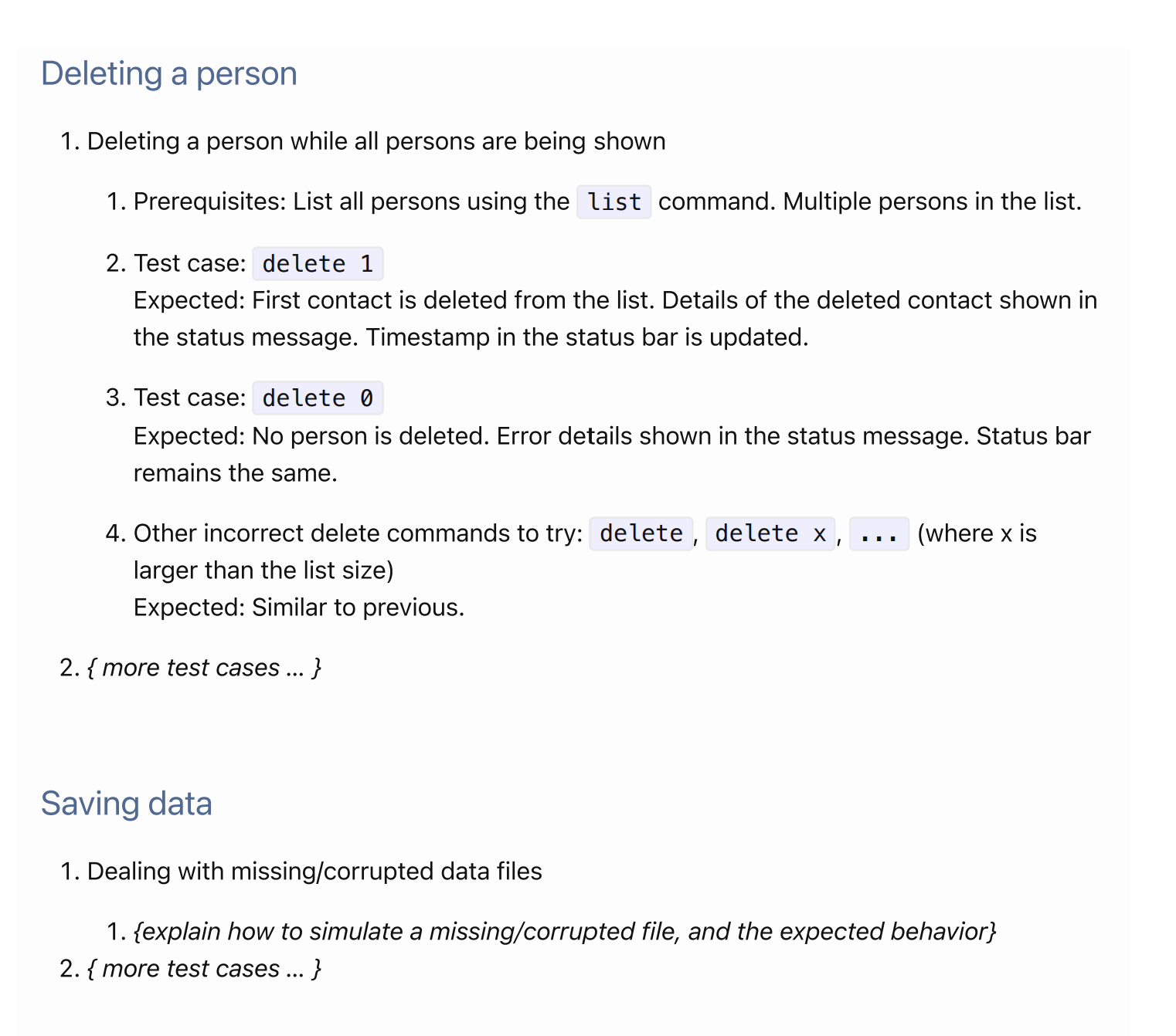 Lack of manual testing methods in DG · Issue #8 · Wong-Jia-Jun/pe · GitHub