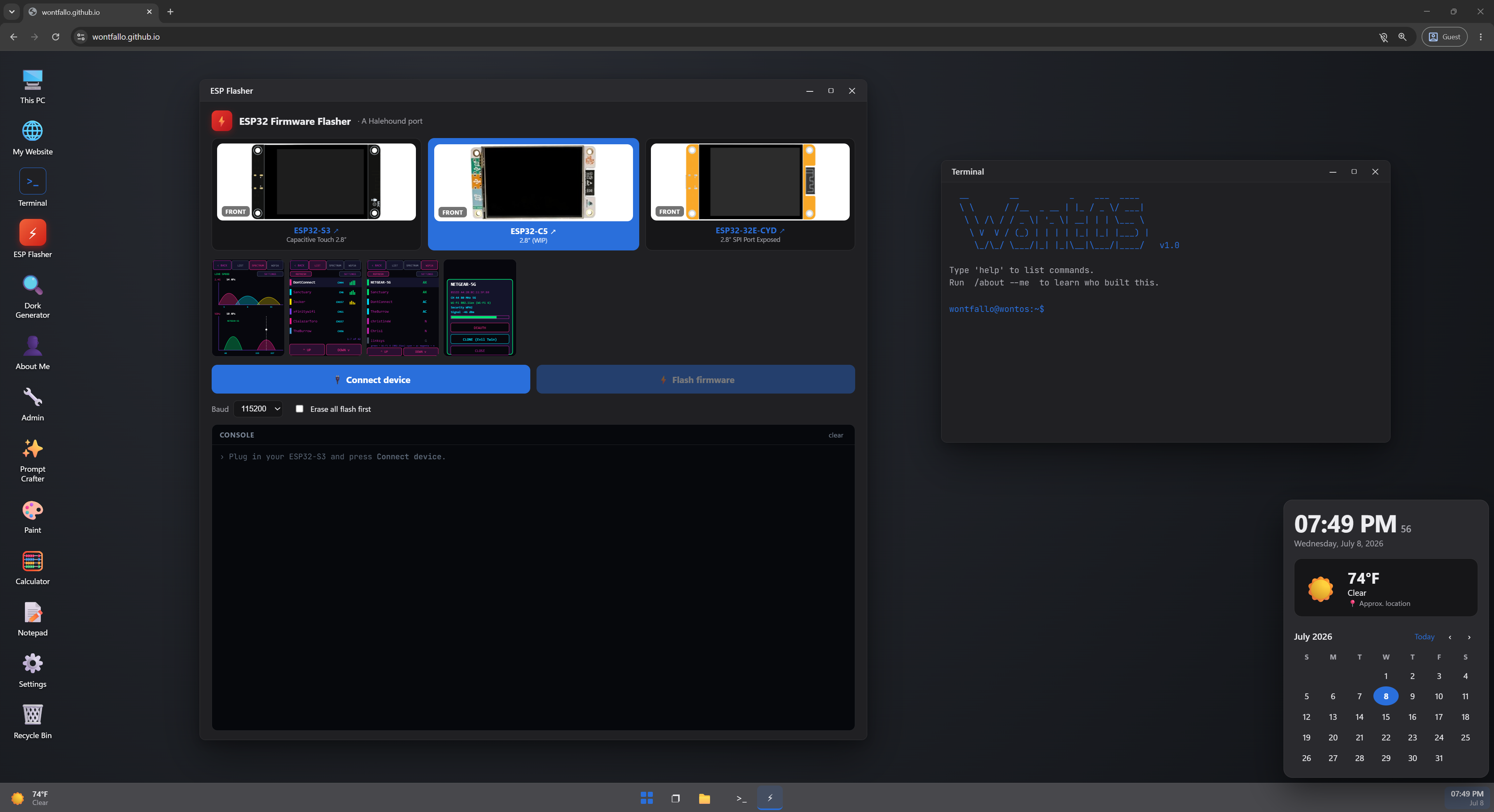 WontOS Desktop