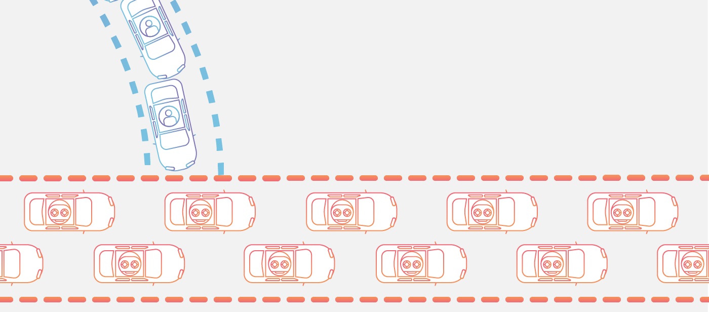 Analogie entre le un embouteillage et une attaque DDoS